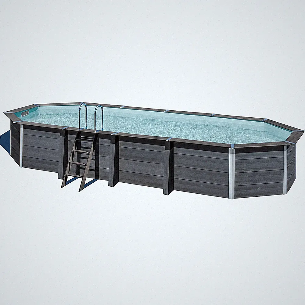 Avantgarde Composite Oval Pool Komplett-Set 804x386x124 cm Wärmepumpe Sandfilter
