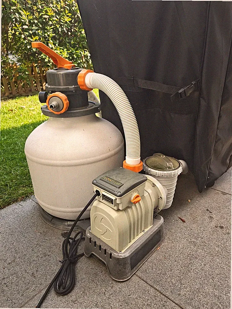 Bestway Sandfilteranlage Poolpumpe Set mit Filterbehälter und Schlauch