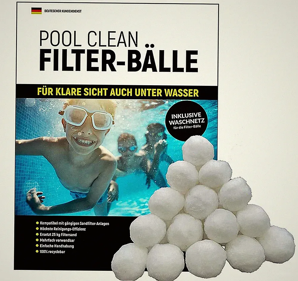 Filter Balls 700g Filterbälle Filtermaterial ersetzen 25 kg Filtersand für Pool