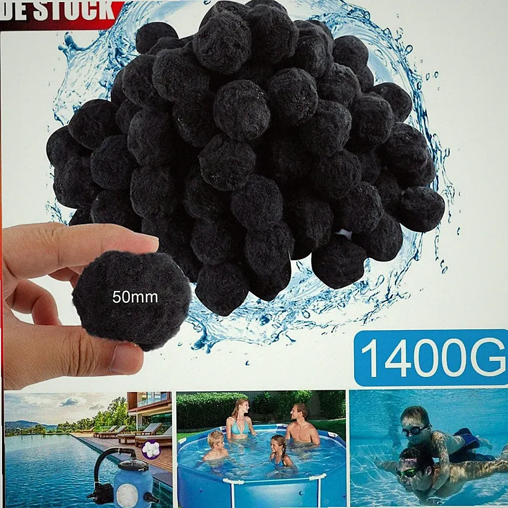 Filter Balls für Pool Sandfilter 1400g ersetzen 50 kg Filtersand Filterbälle DHL