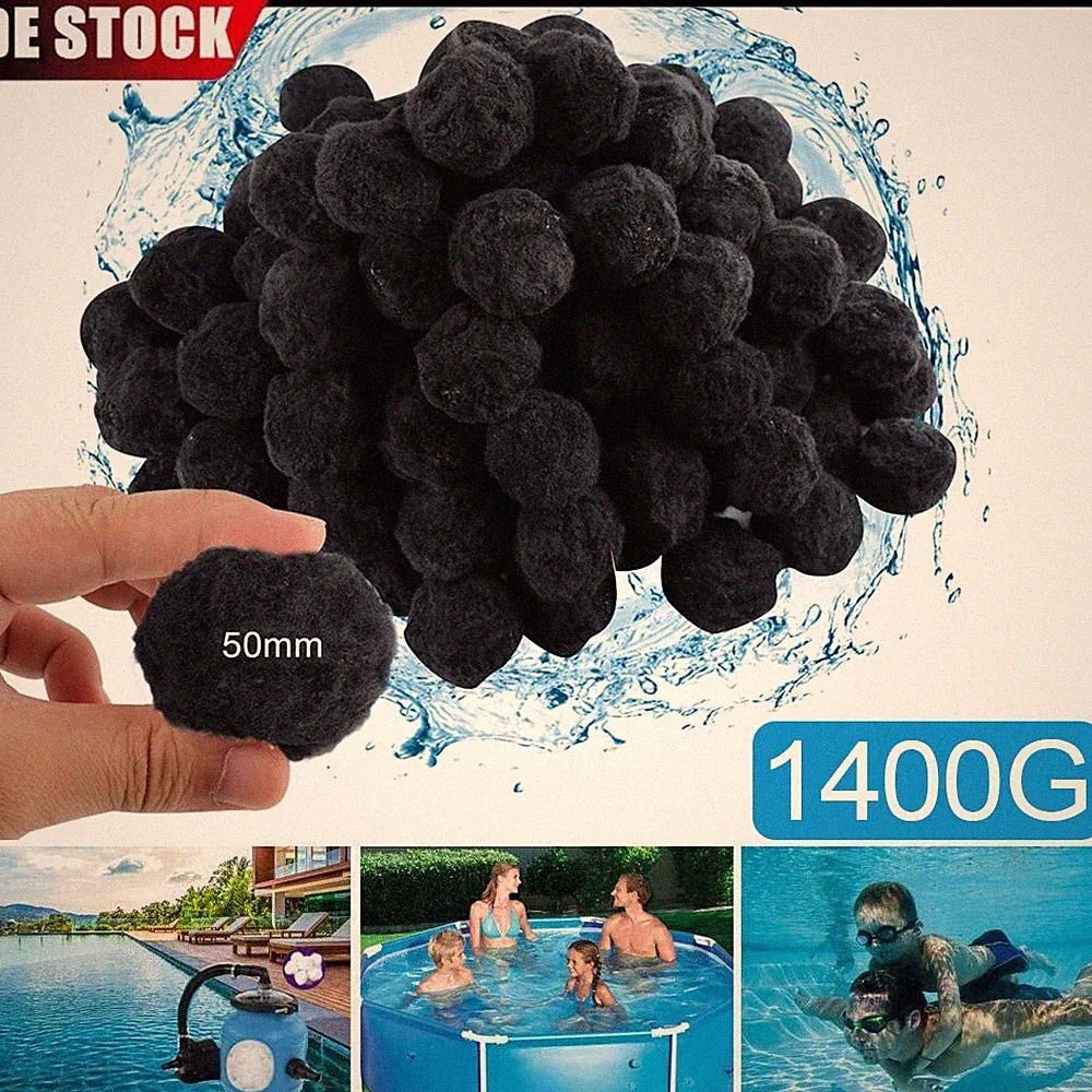 Filter Balls für Pool Sandfilter 1400g ersetzen 50 kg Filtersand Filterbälle DHL