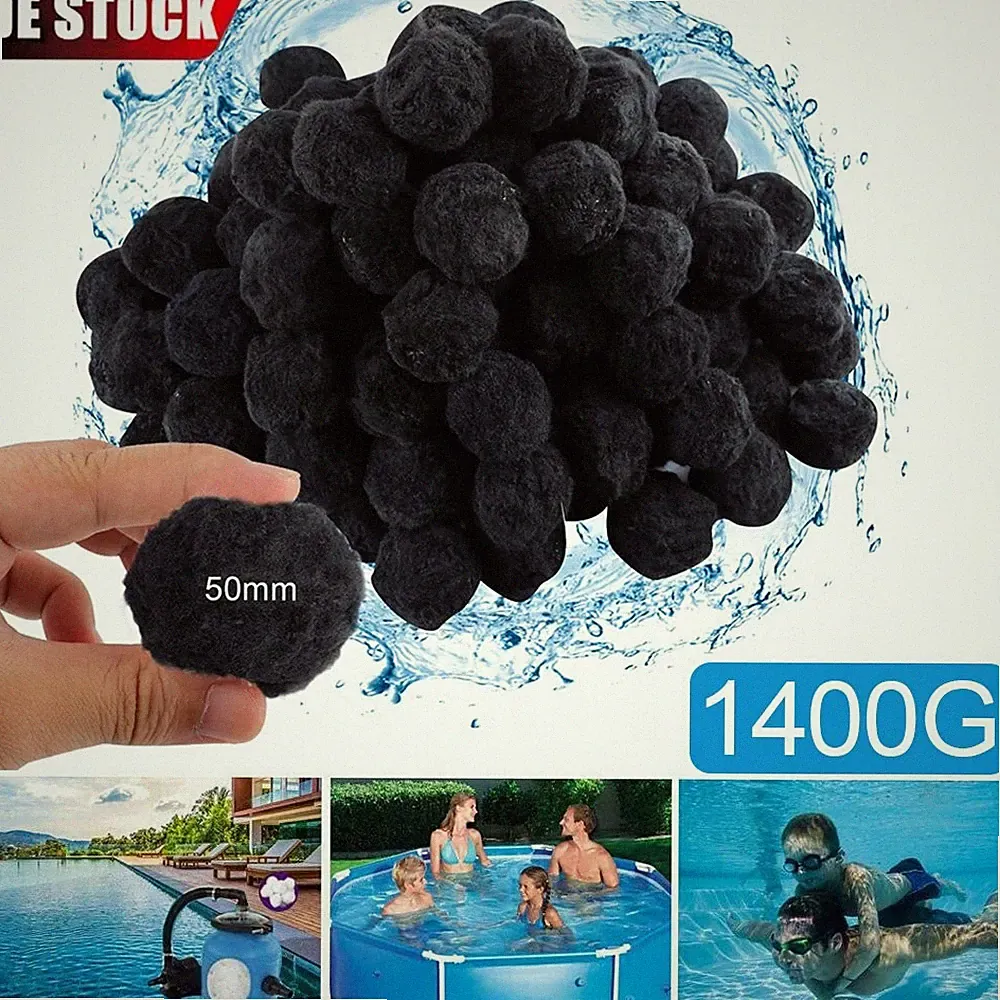 Filter Balls Sandfilter Filterbälle Pool ersetzen 50kg Filtersand 1400g Blau NEU