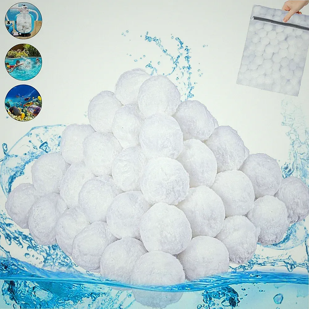 Filterbälle 800g für Pool, Aquarium, Filterpumpe - ersetzen 28.6 kg Filtersand
