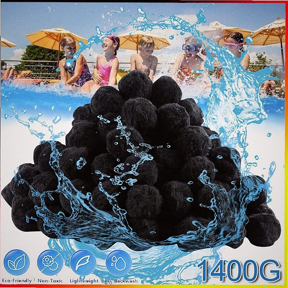 Filterbälle Polysphere 1400g Filterwatte für Pool Filter Balls Sandfilter Bälle