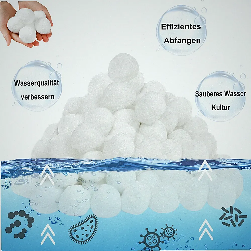 Filtersand 700g Filterbälle Filter Balls für Pool Sandfilter ersetzen 25 kg Φ5cm