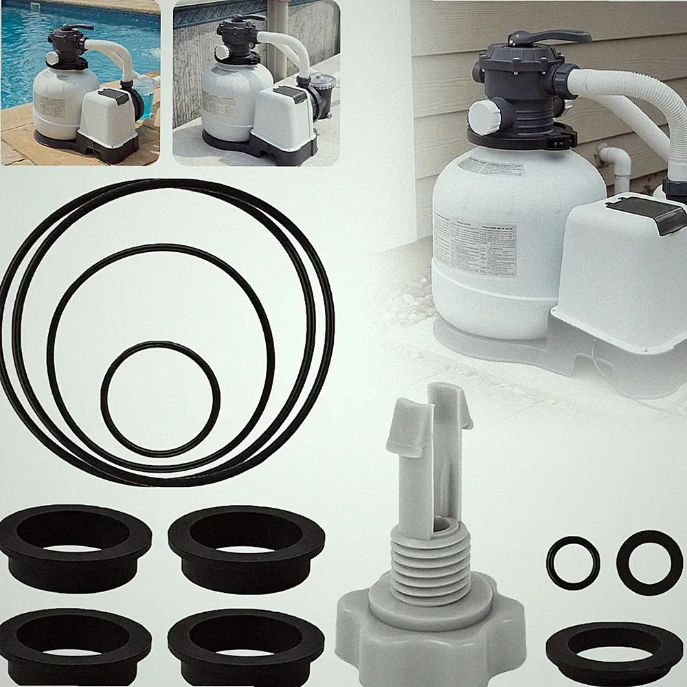 Für Intex Pool Sandfilterpumpe Ersatzteile mit O-Ringen und Entlüftungsventil