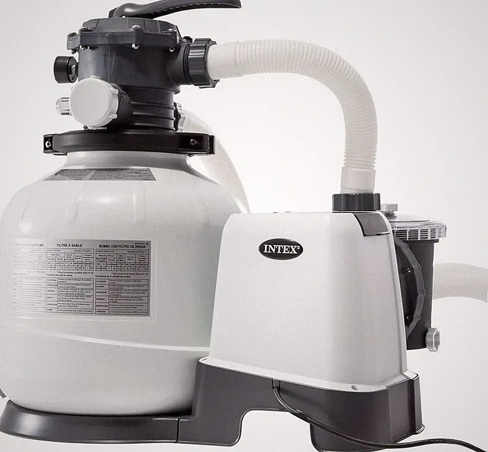 Intex 26648 Sandpumpe, Wasserdurchfluss: 10.500 l/h, Systemdurchfluss: 8.000 l/h