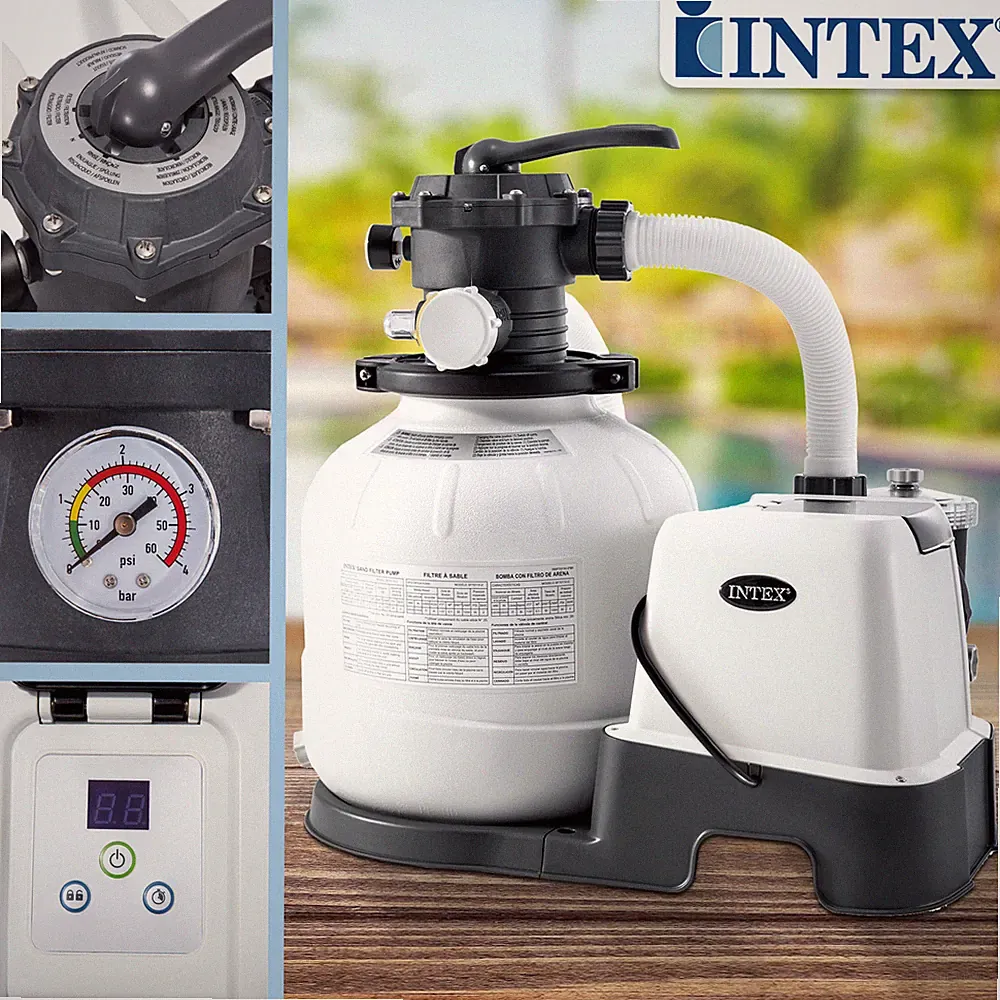 Intex Sandfilter 10m³ Sandfilteranlage Salzwassersystem Filter Pool Filterpumpe