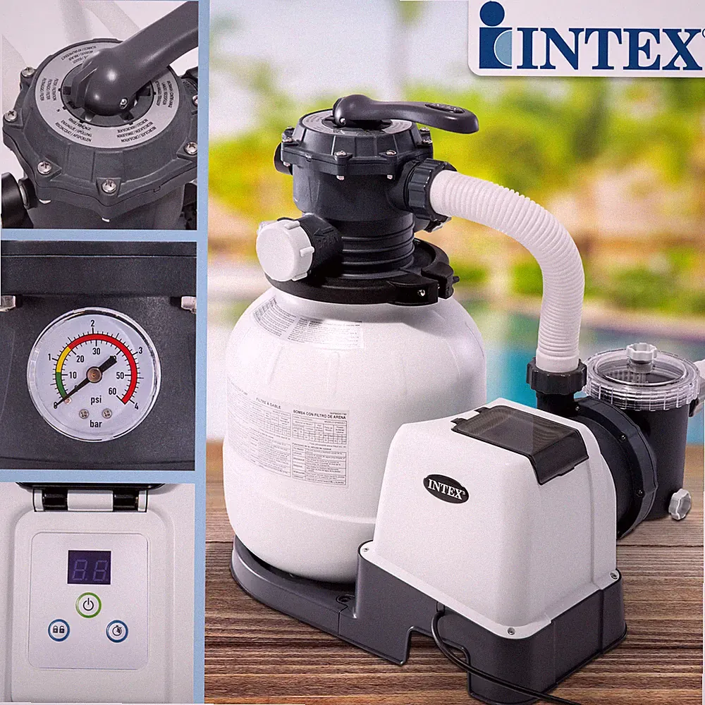 Intex Sandfilter 7.9m³ Sandfilteranlage Filter für Pool Filterpumpe Filterkessel