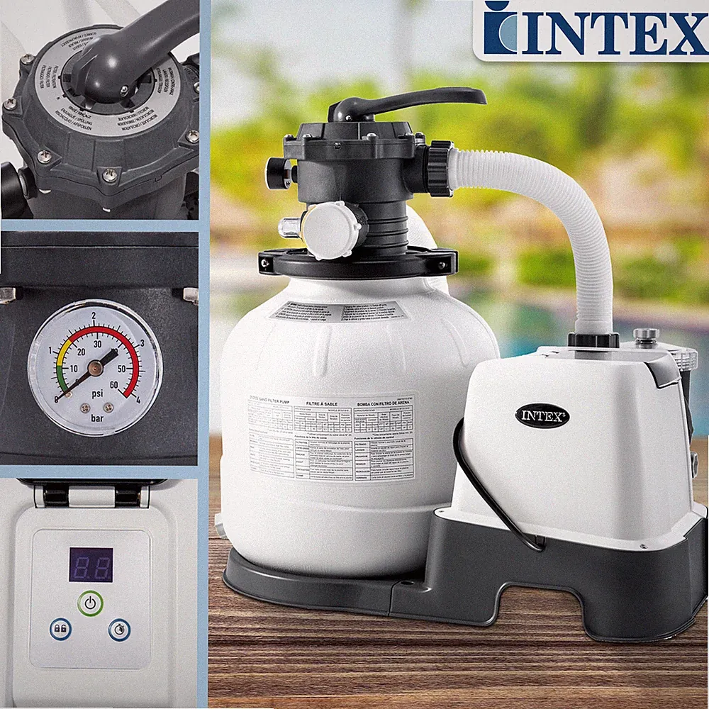 Intex Sandfilter 7,9m³ Sandfilteranlage Salzwassersystem Filter Pool Filterpumpe