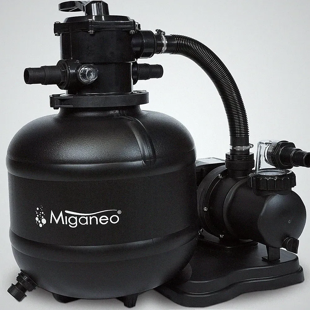Miganeo Sandfilteranlage Dynamic 3,9-11,0 m³ Sandfilter Pool Filteranlage Pumpe