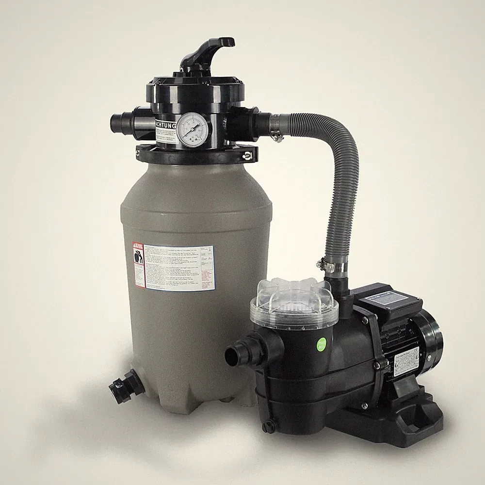 Pool Sandfilteranlage Trend Top Ø 250mm mit 5 m³/h Filterpumpe Vorfilter Pumpe