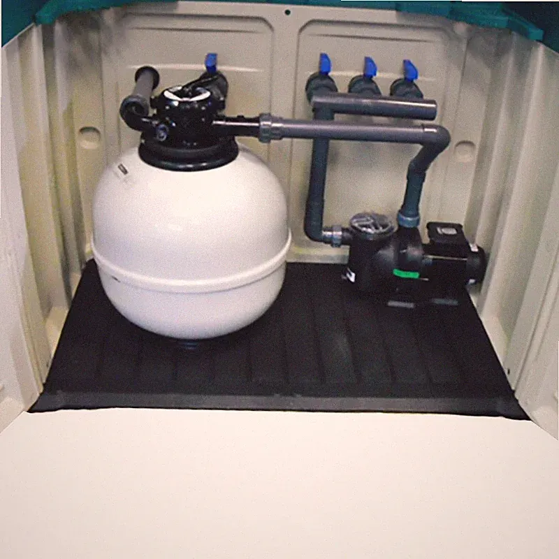 Pool Technikbox komplettset AstralPool montiert Filterbox mit Poolpumpe Sena