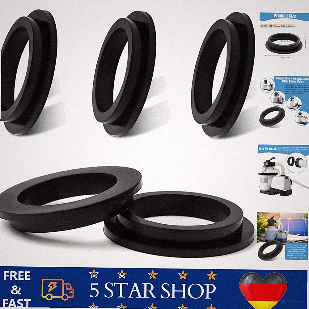 Poolfilter Dichtungsringe L Form Ersatzteile 5 Stück kompatibel mit Intex