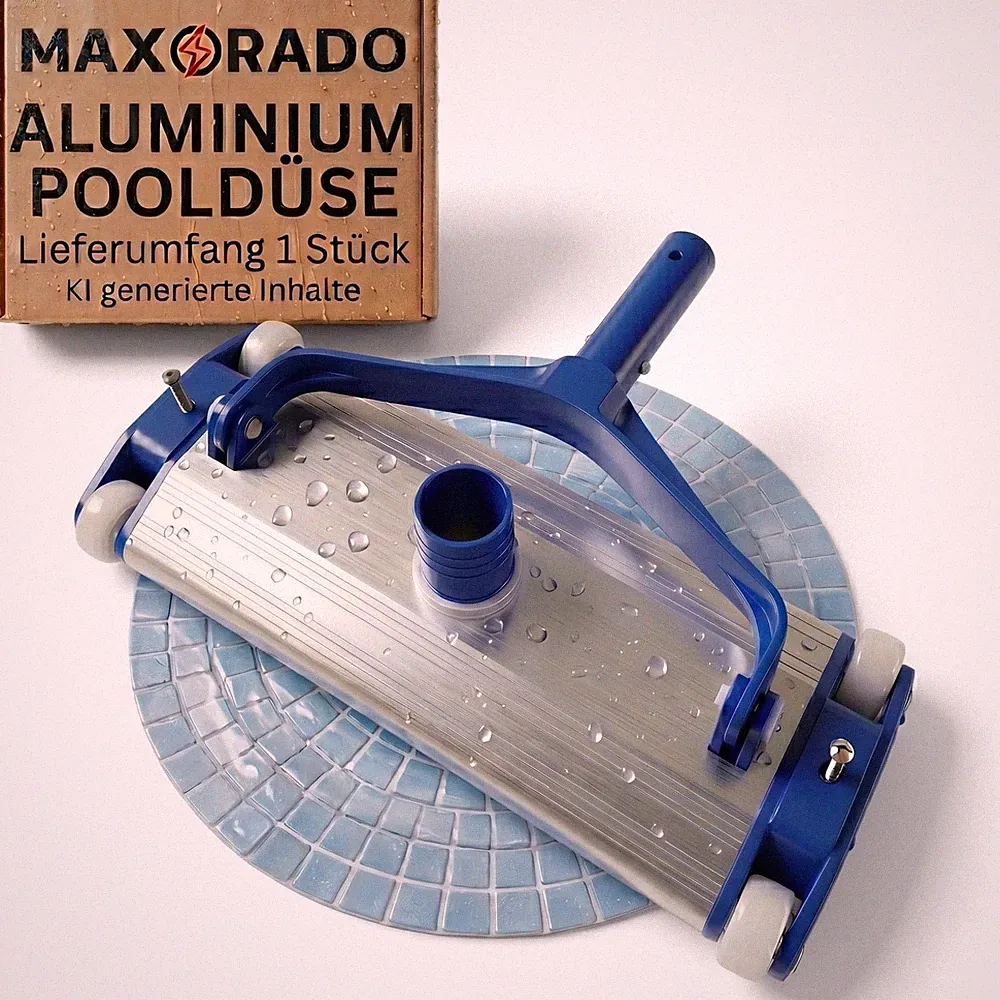 Poolsauger Aluminium Bodensauger Poolbürste 35cm extra schwer Pool Bodendüse