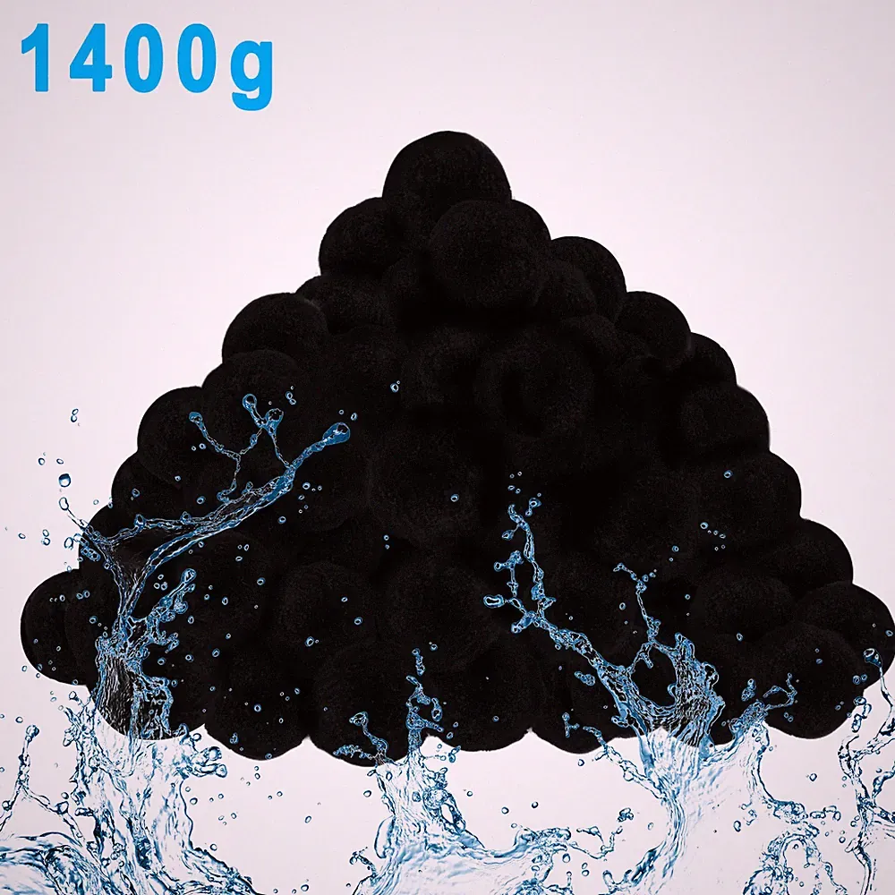 Recycle Filterbälle Filter Balls Ersetzen Pool Aquarium Filtersand Weiß/Schwarz