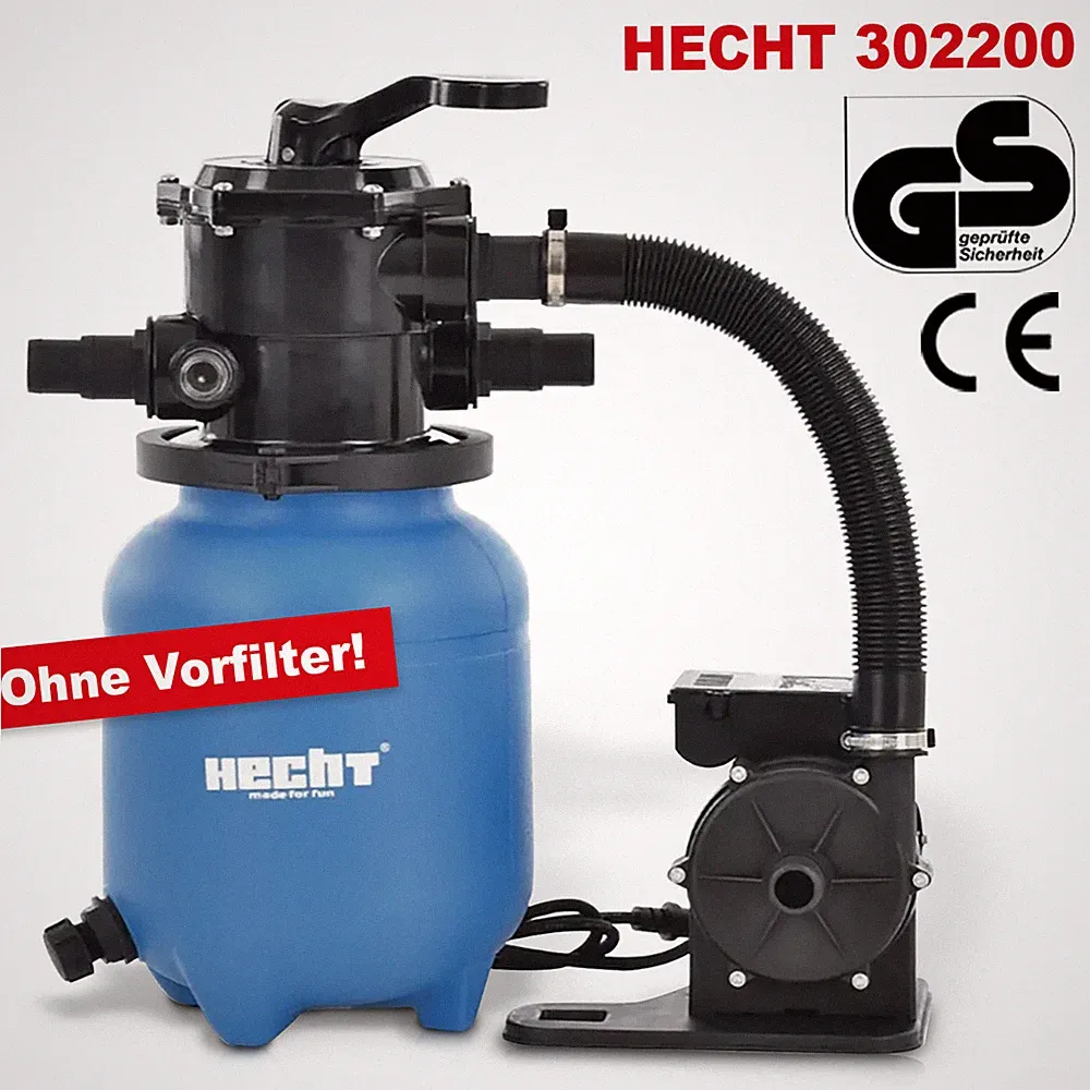 Sandfilter Anlage Pool Filter Kessel Balls Bälle Druckmanometer Mehrwegeventil