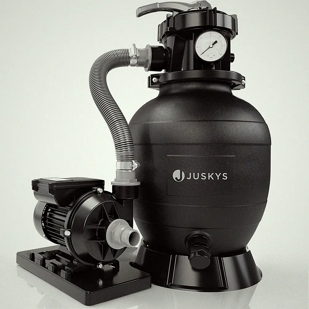 sandfilter poolfilter filteranlage pumpe filterpumpe 250w leistungsstark Juskys®