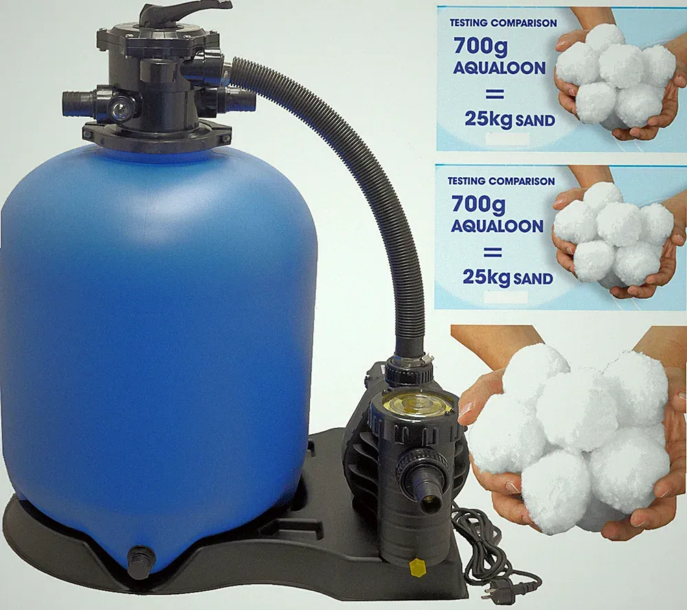 Sandfilteranlage 500 Azuro® Poolfilter 50 m³ Poolpumpe Aqua Plus 8 Aqualoon