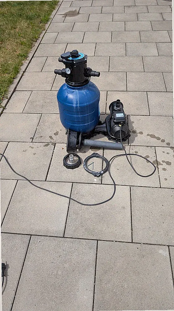 Sandfilteranlage Pool Komplett Set mit Filterpumpe
