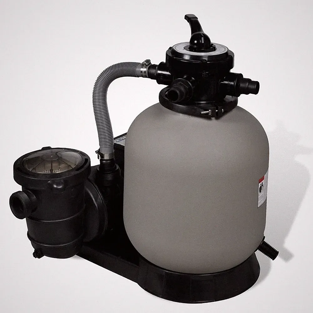 Sandfilterpumpe Poolpumpe 600W Sandfilteranlage Sandfilter Wetterfest 17.000 L/h