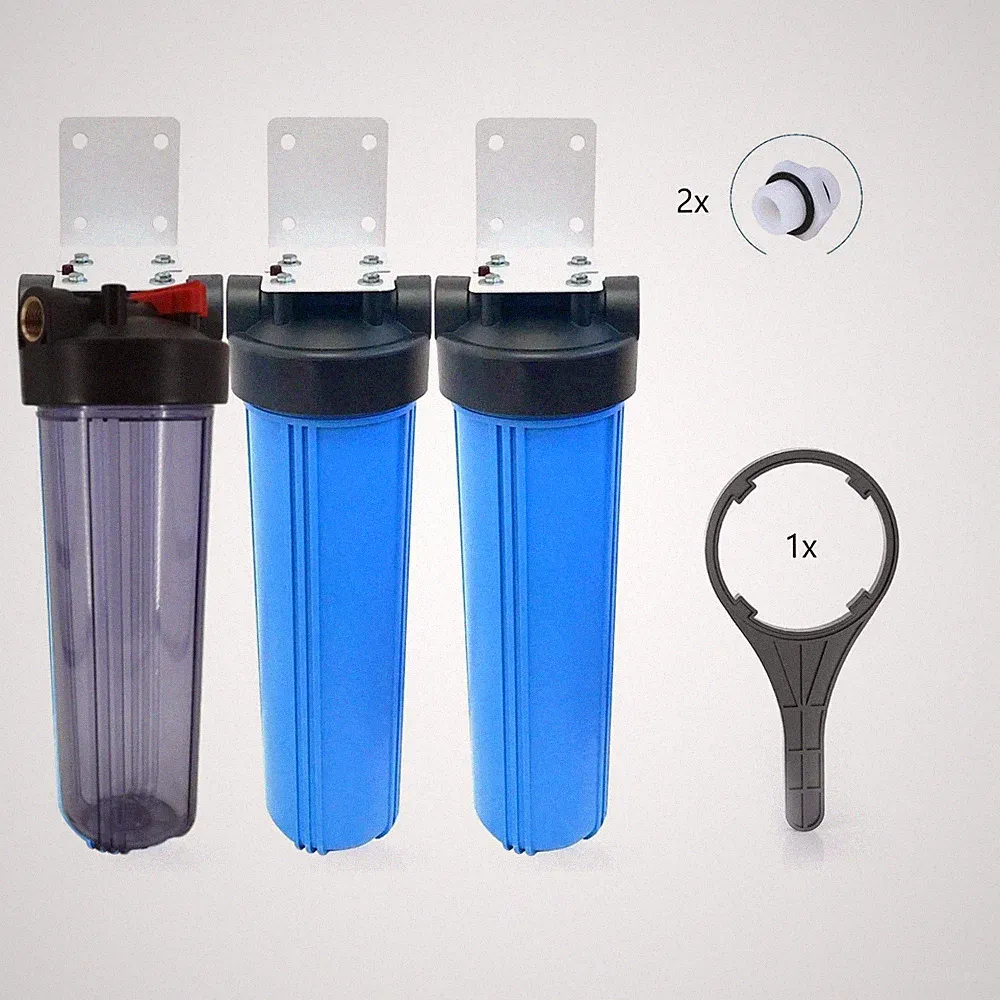 Sonderedition Klarsicht 3X Big Blue Eisen Wasser filter-Brunnen-Pumpe-Pool 20"