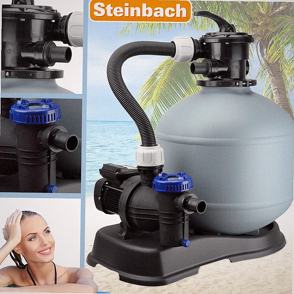 Steinbach Compact 8 Sandfilteranlage 9m³ Sandfilterpumpe Pool Poolpumpe