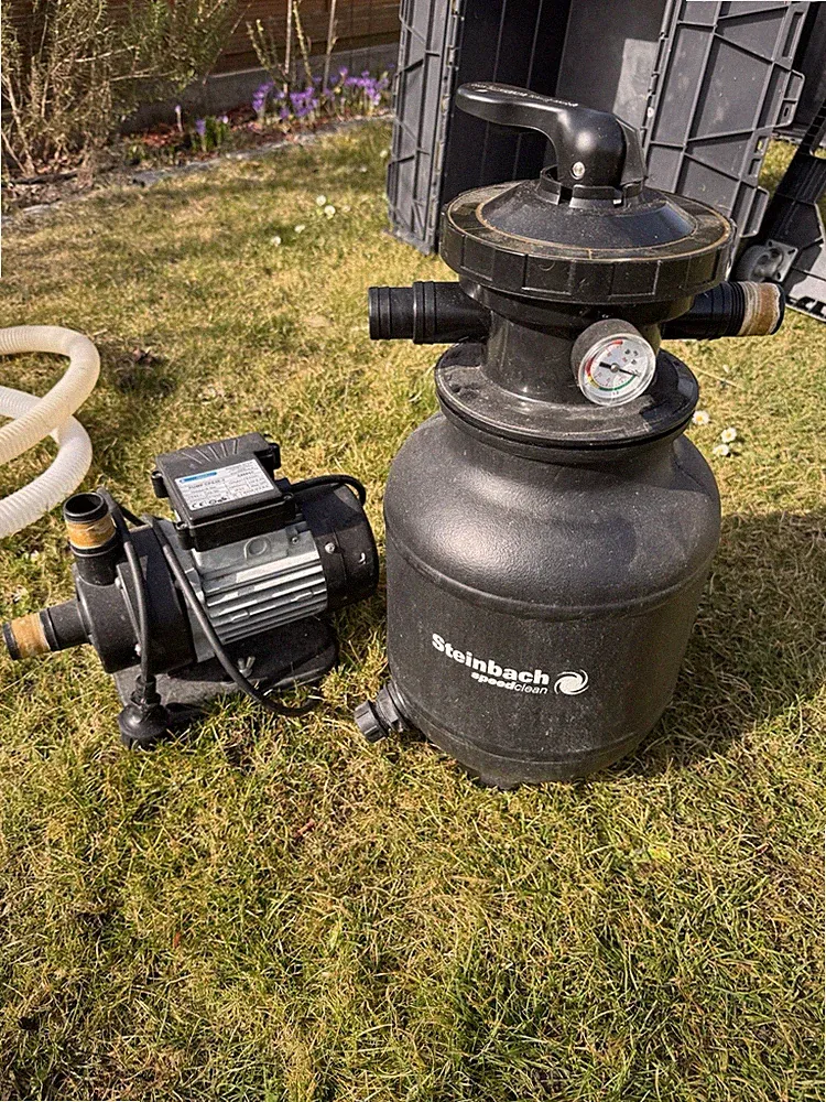 Steinbach Filteranlage Speed Clean 200W bis 4,5m³/h für Pool mit Active Balls