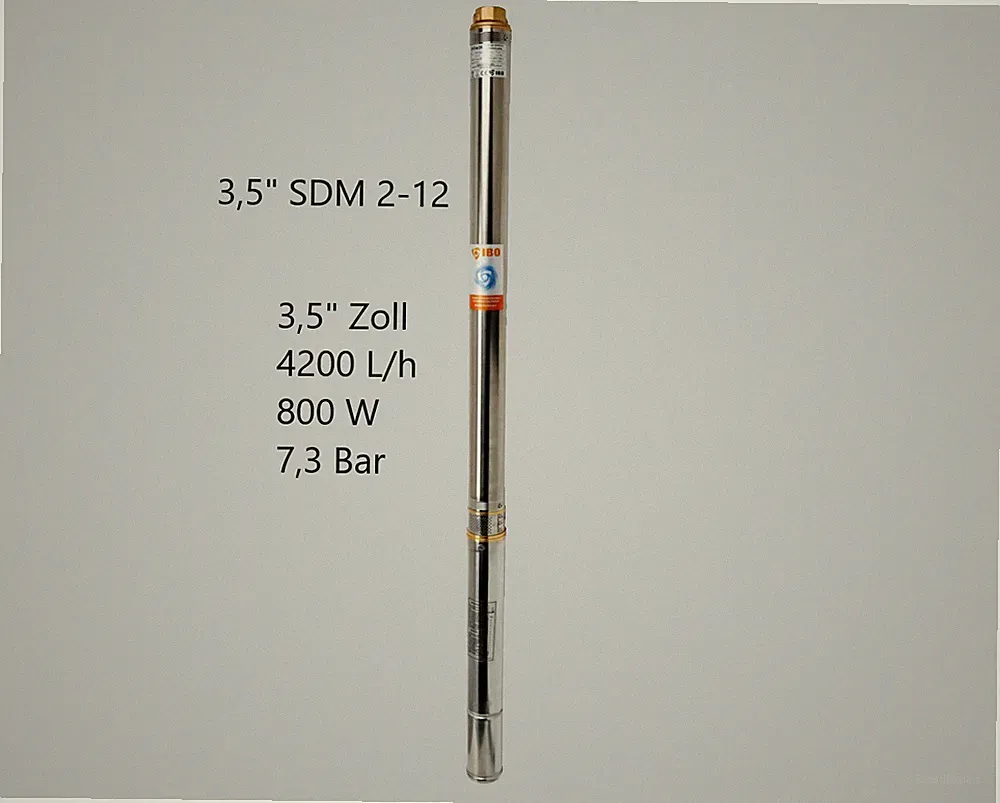 Tiefbrunnenpumpe Brunnenpumpe Unterwasserpumpe 3,5" Zoll IBO sandresistent 5%
