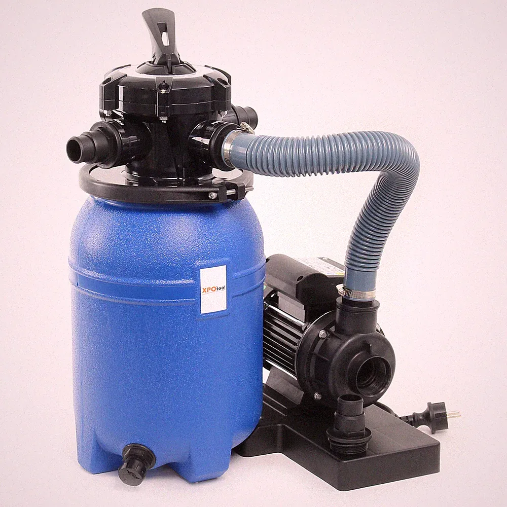 Wiltec Sandfilteranlage 180W 14l Filtertank 9000l/h Pool Pumpe Filterpumpe