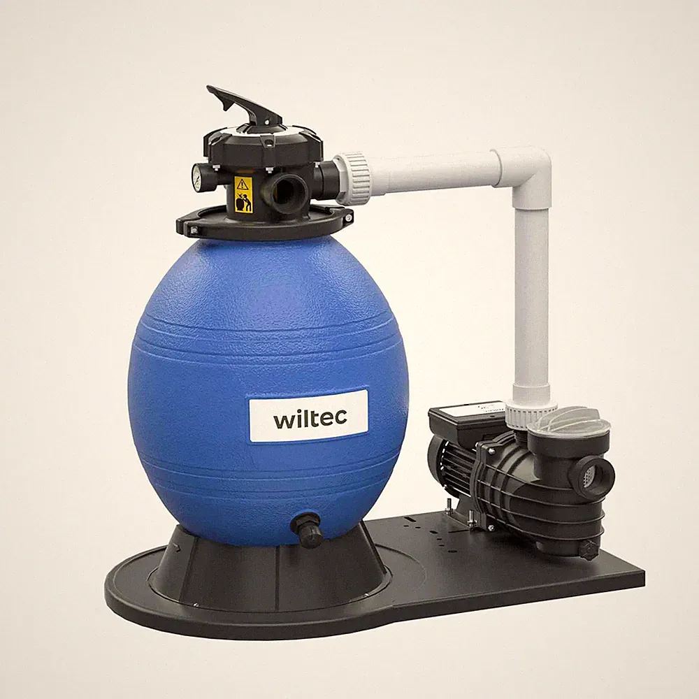 Wiltec Sandfilteranlage 550W 38l Filtertank 18000l/h Pumpe Pool Filterpumpe
