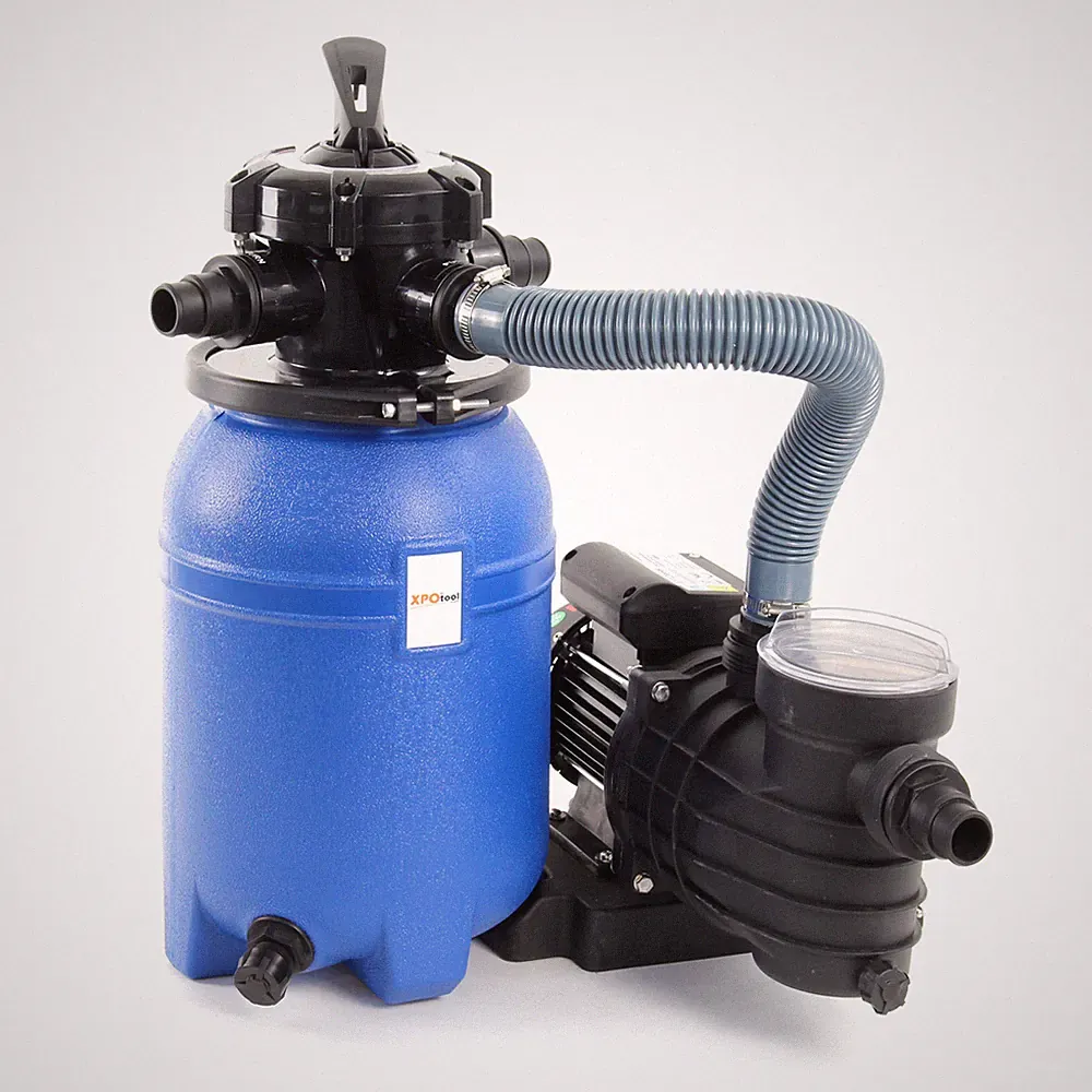 XPOtool Sandfilteranlage 250W 14l Filtertank 10000l/h Pool Pumpe Filterpumpe