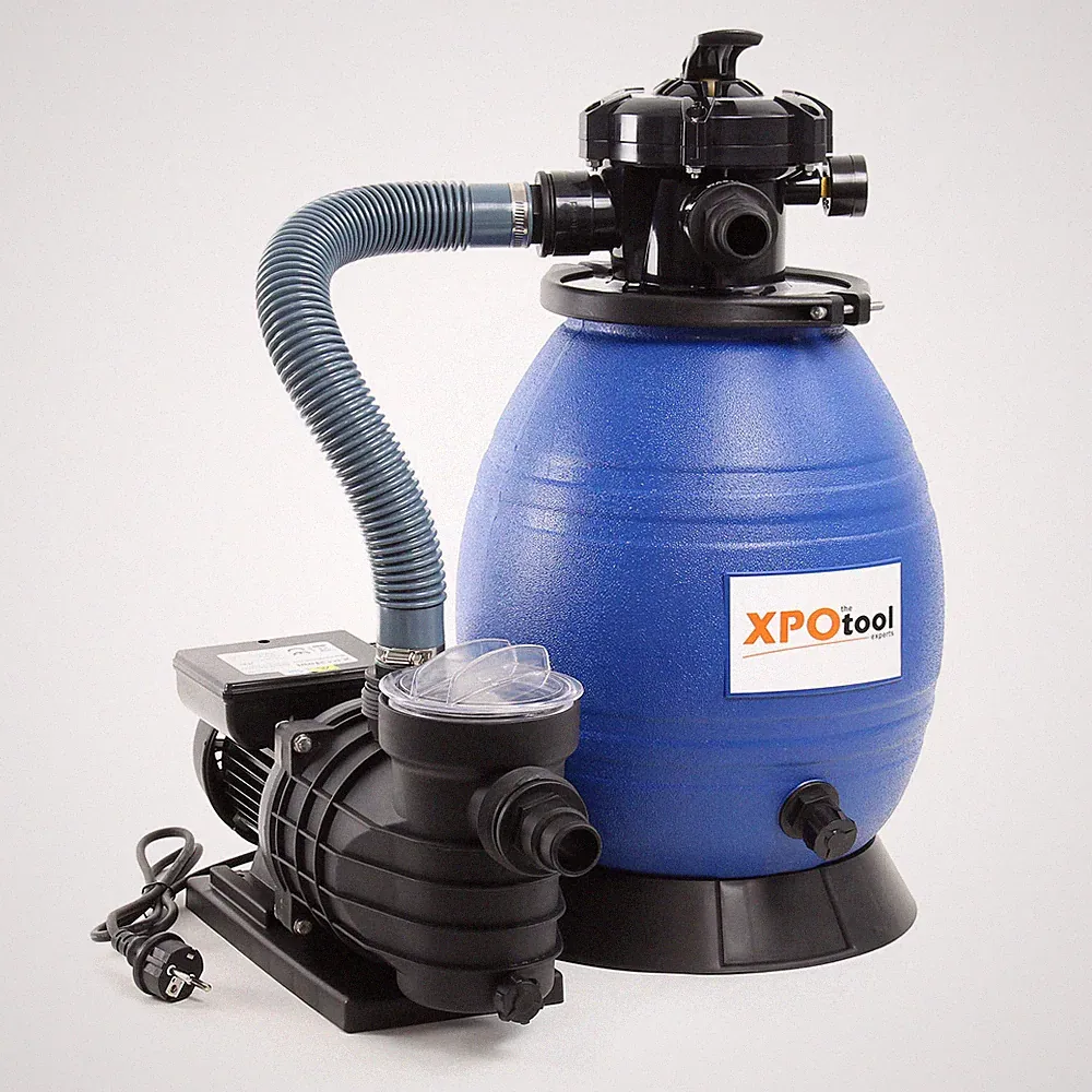 XPOtool Sandfilteranlage 250W 26l Filtertank 10000l/h Pool Pumpe Filterpumpe